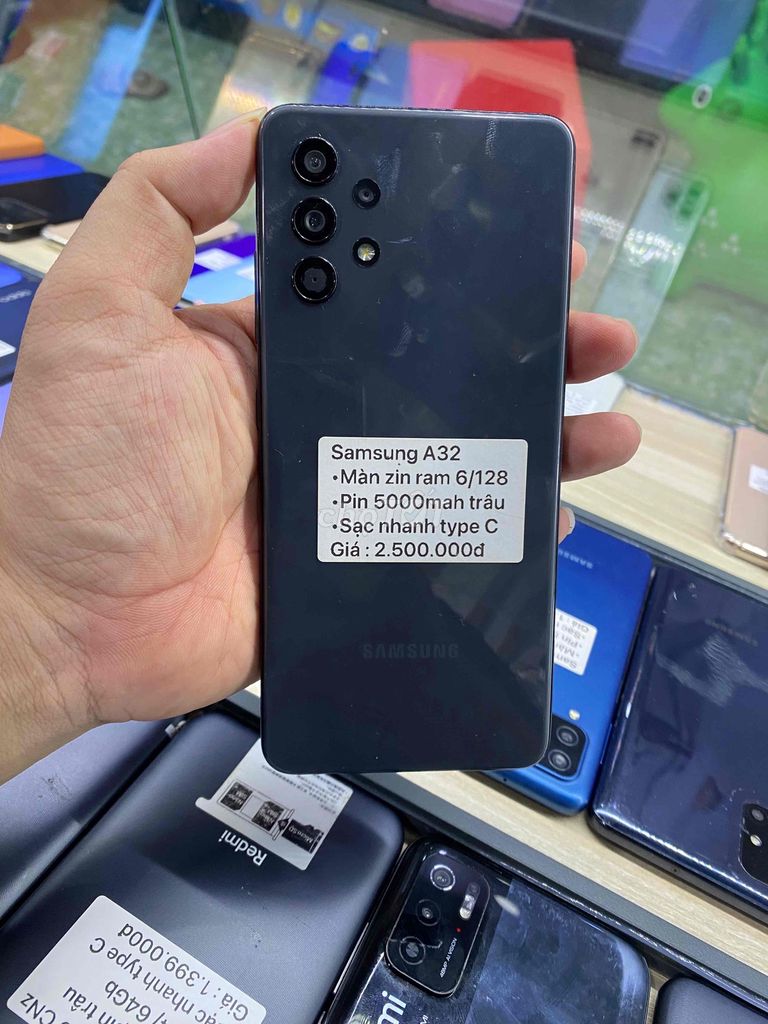 Samsung Galaxy A32 6GB/128GB Đen. Mua bán Điện thoại tại Thành phố Bến Tre Bến Tre được đăng bởi Điện thoại Bến Tre giá rẻ hình 1