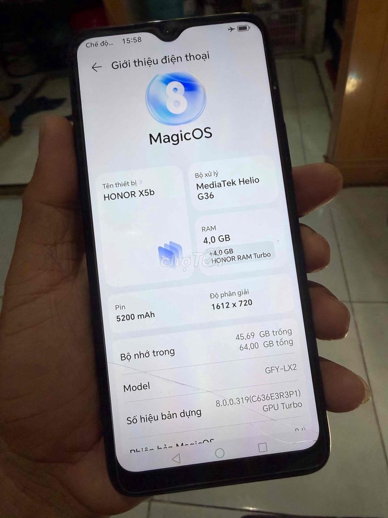 Honor X5B 64GB Đen. Mua bán Điện thoại tại Quận Cẩm Lệ Đà Nẵng được đăng bởi Mylinh hình 1