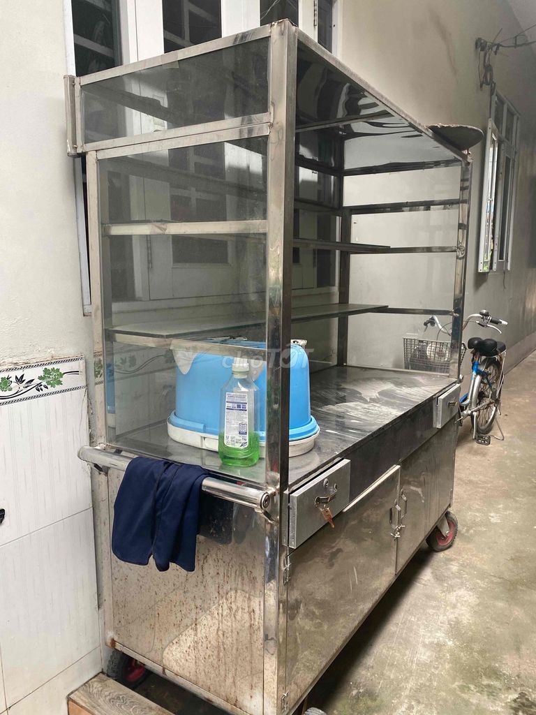 Tủ Bán Hàng Bún Bánh Mì Cao 1m8 Ngang 1m8