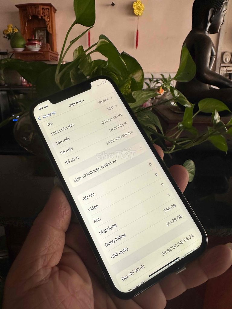 iPhone 12 pro 256G đen qte mỹ