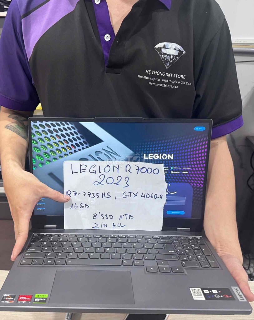Lenovo Legion R7000 R7-7735HS 16GB/512GB. Mua bán Laptop tại Quận Bình Thạnh Tp Hồ Chí Minh được đăng bởi Ngô Xuân Hy  hình 1