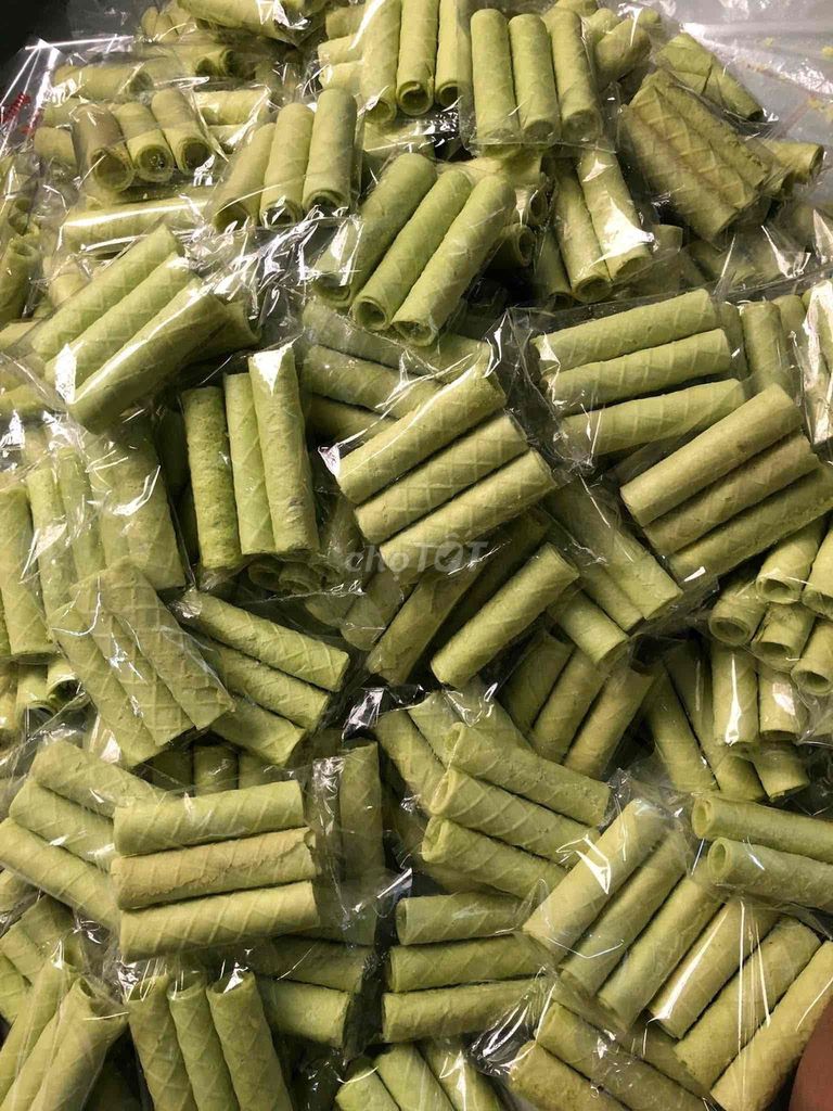 1 kí Bánh ống lá dứa nhân kem sầu riêng🍦. Mua bán Đồ ăn, thực phẩm và các loại khác tại Huyện Cái Bè Tiền Giang được đăng bởi Đông platium hình 1