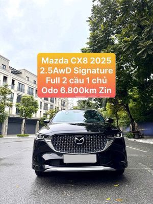 Mazda CX-8 2.5 Фирменный полный привод 2025, черный, 7-местный