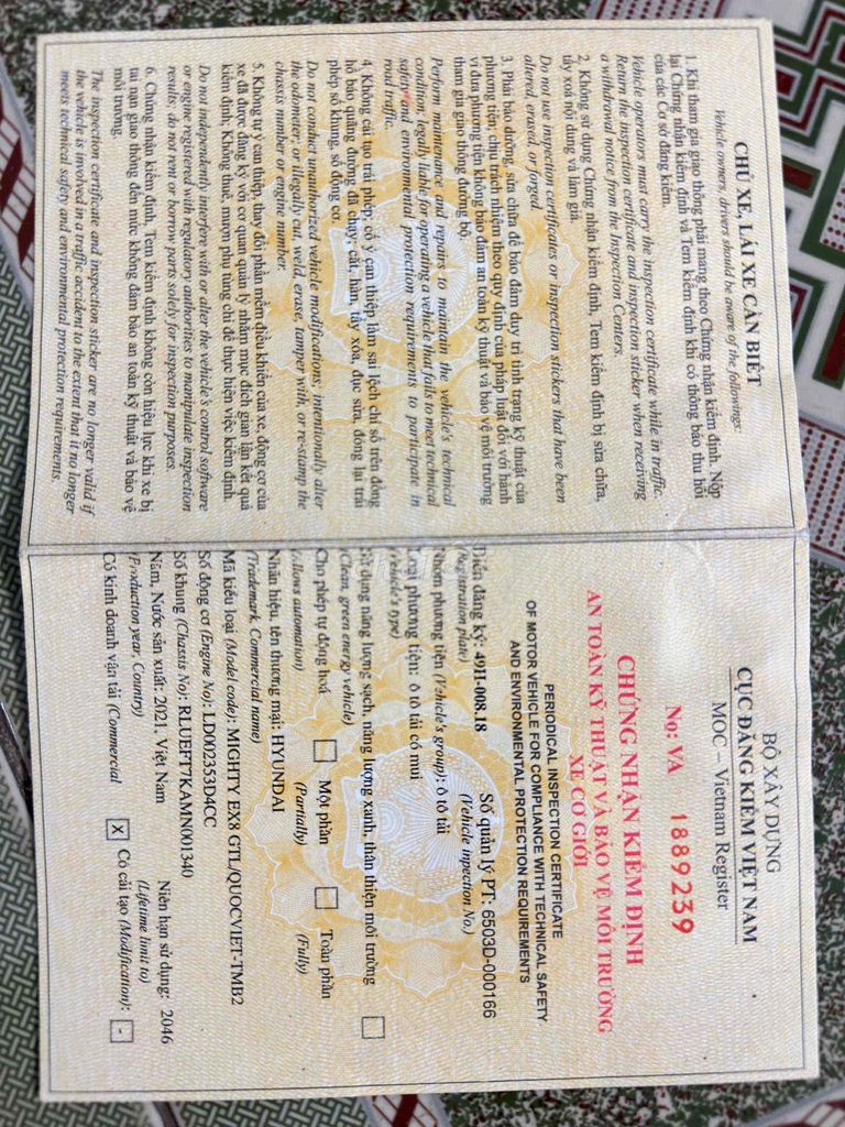 Chính chủ cần bán Huyndai 7T2 đời 2021 xe zin hết. Mua bán Xe tải, xe ben tại Thành phố Biên Hòa Đồng Nai được đăng bởi Phương Bình Trinh hình 6