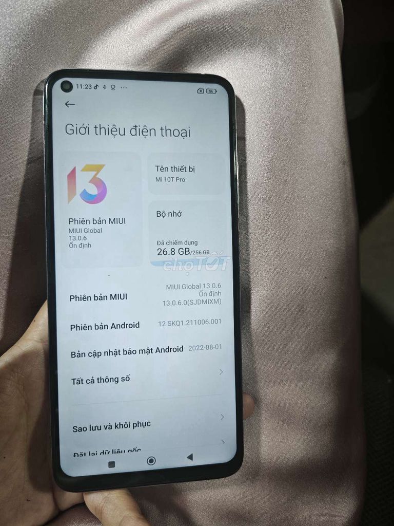 Xiaomi Mi 10T Pro 256GB Xám. Mua bán Điện thoại tại Quận Nam Từ Liêm Hà Nội được đăng bởi Như Tâm hình 1