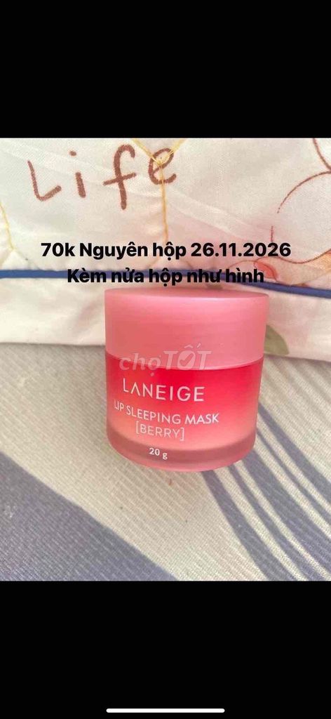 Mặt nạ ngủ môi Laneige Lip Sleeping Mask. Mua bán Phụ kiện thời trang khác tại Huyện Đan Phượng Hà Nội được đăng bởi Trinh Trinh hình 1