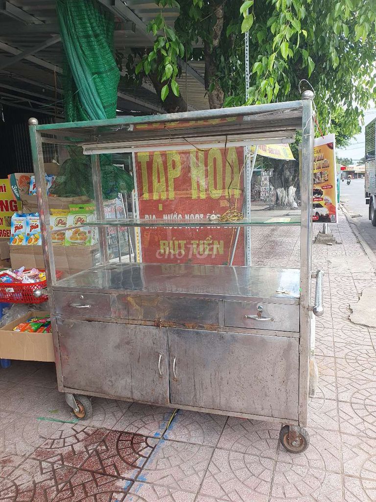 Xe đẩy bán hàng Inox, Kính Bạc. Mua bán Đồ chuyên dụng, Giống nuôi trồng tại Huyện Tam Bình Vĩnh Long được đăng bởi Trần Tuyền hình 1