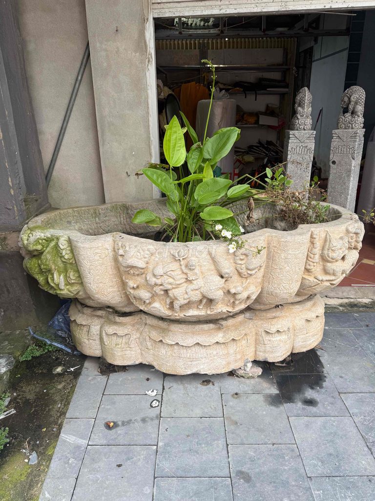 Bể đá trang trí 1,9m Vân mây. Mua bán Cây cảnh, đồ trang trí tại Quận Long Biên Hà Nội được đăng bởi Văn Quang Đồ Sưu Tầm hình 1