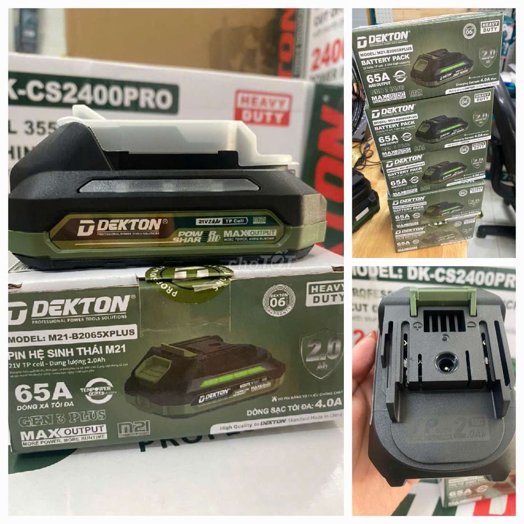 💥Giảm sốc - Pin sạc Dekton M21-B2065XPLUS. Mua bán Phụ kiện (Màn hình, Chuột...) tại Quận Bình Thuỷ Cần Thơ được đăng bởi Duy Nguyễn Trà Nóc hình 1