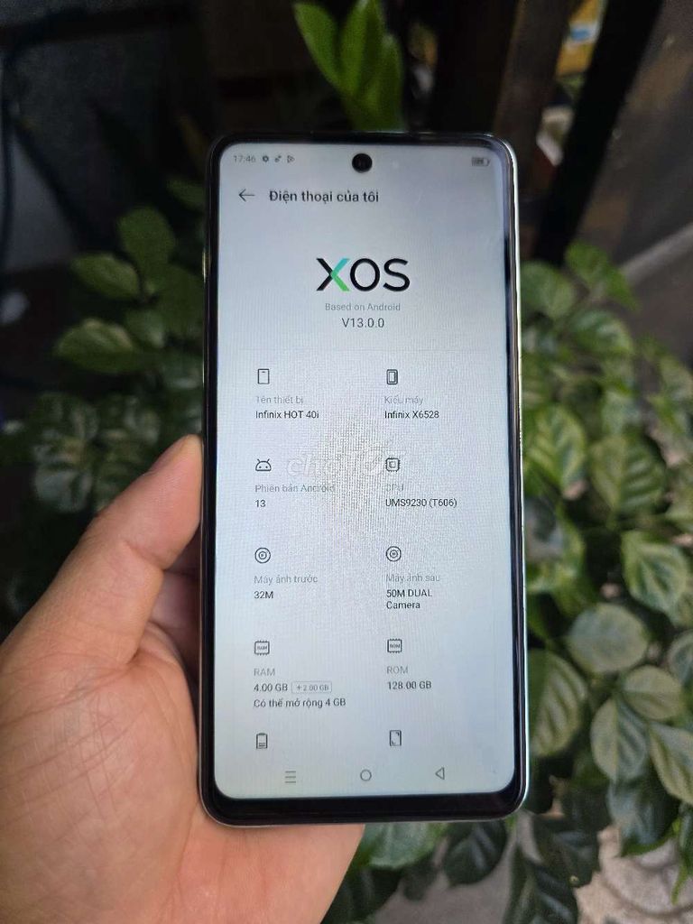 INFINIX HOT 40I XANH 4G/128 PIN 5K 99% V/N VIP. Mua bán Điện thoại tại Quận Tân Phú Tp Hồ Chí Minh được đăng bởi Ngô Minh Mobile  hình 1
