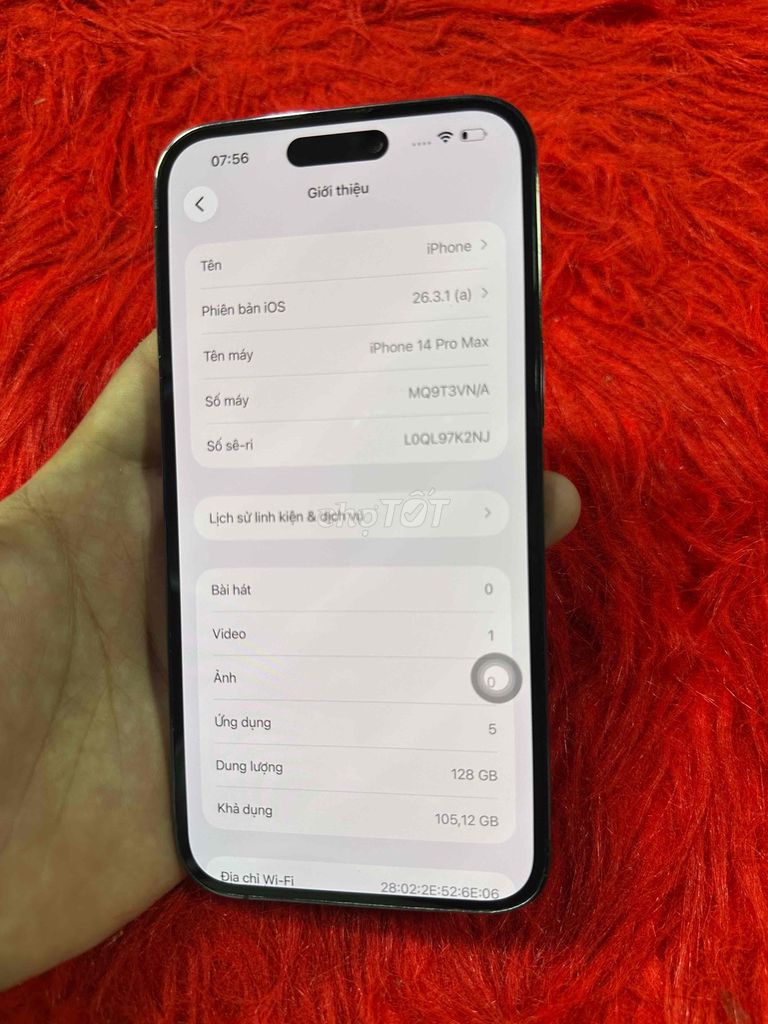 iPhone 14 Pro Max 128GB Zin full chức năng. Mua bán Điện thoại tại Thị xã Hương Thủy Thừa Thiên Huế được đăng bởi Hoàng hình 1