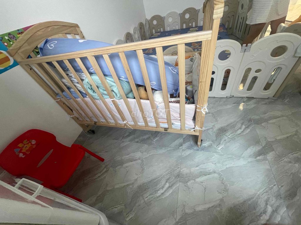 Nôi cũi Chilux Peace Natural Gỗ. Mua bán Mẹ và bé tại Thành phố Vũng Tàu Bà Rịa - Vũng Tàu được đăng bởi Toàn Đức hình 1
