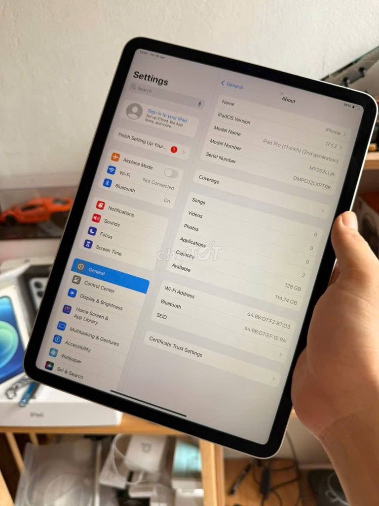 Apple iPad Pro 2020 Wifi 128GB Bạc. Mua bán Máy tính bảng tại Quận Ba Đình Hà Nội được đăng bởi Hội Đồ Điện Tử hình 1