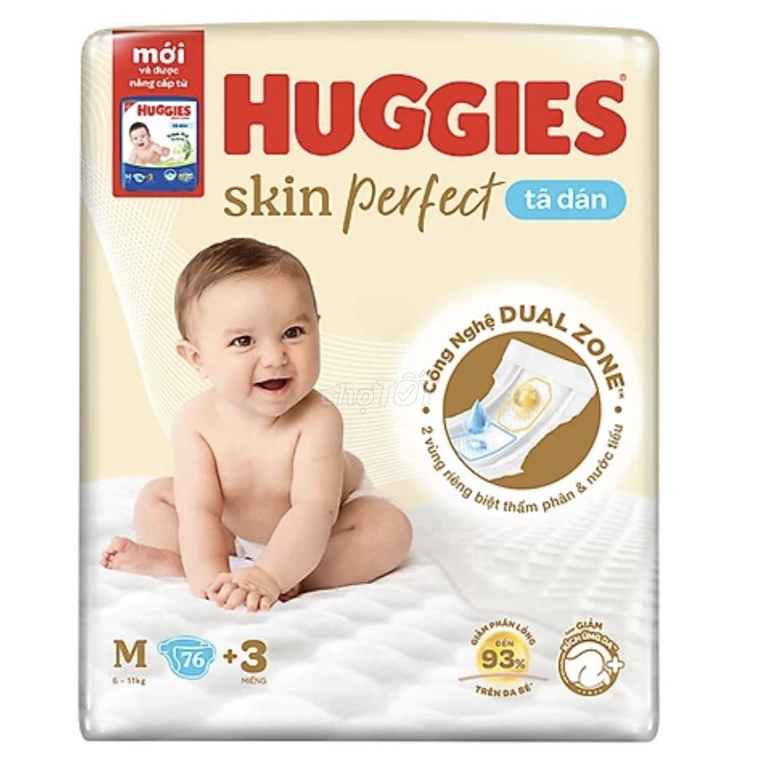 Tã dán Huggies size M - 76 miếng