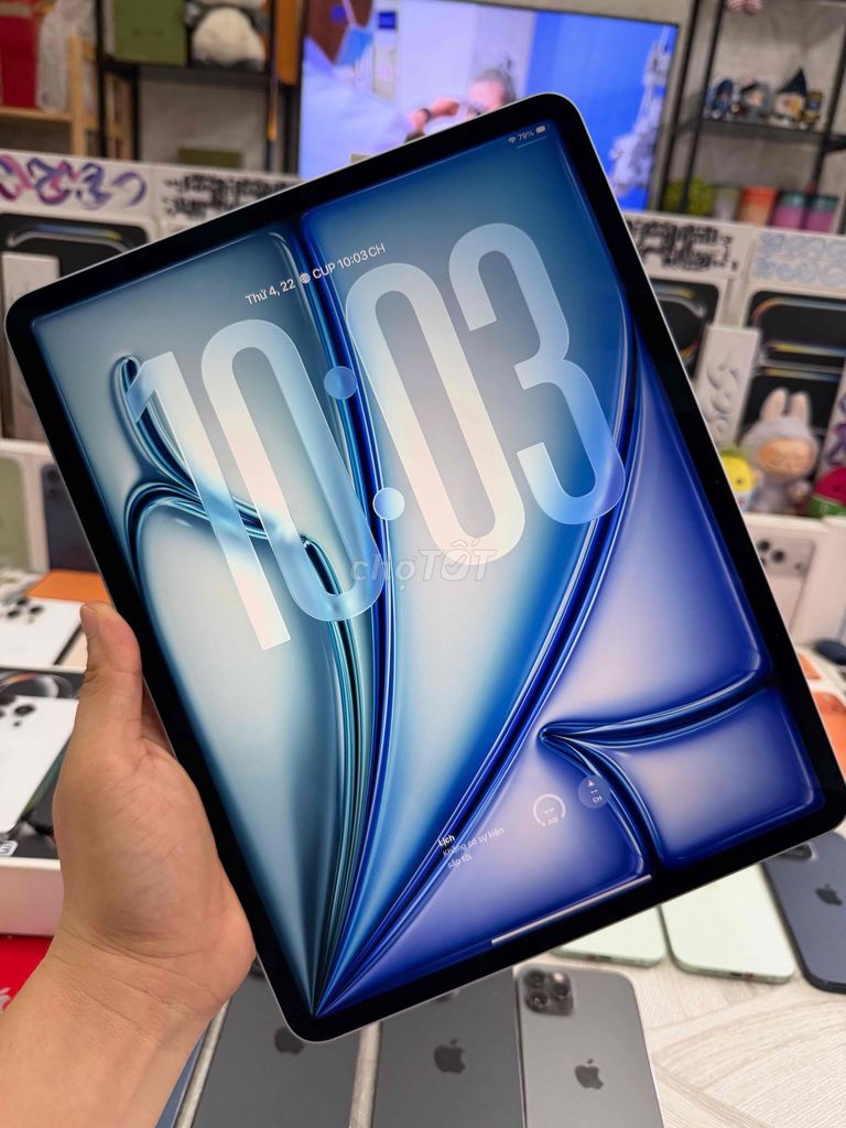 iPad Air 8 Chip M4 13 in 128GB New P100 Sạc 0Lần. Mua bán Máy tính bảng tại Thành phố Thủ Đức Tp Hồ Chí Minh được đăng bởi Táo Uy Tín Chuyên Cung Cấp Sỉ Và Lẻ Tuyển Công Tác Viên hình 1