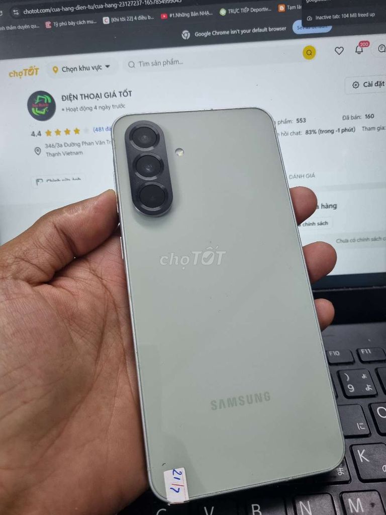 SAMSUNG A56 5G 12GB.256GB  EXYNOS 1580 ZIN ĐẸP . Mua bán Điện thoại tại Quận Bình Thạnh Tp Hồ Chí Minh được đăng bởi Dân Mobile hình 1