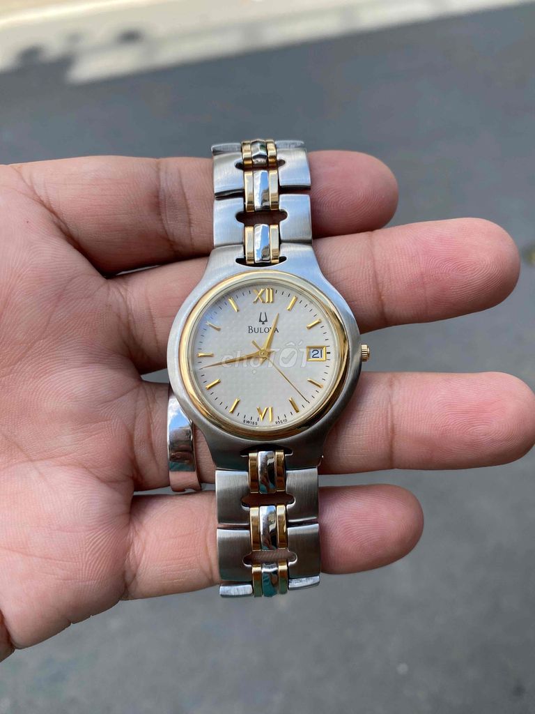 BULOVA size 34 pin thuỵ nguyên zin Niềng và mắc dâ