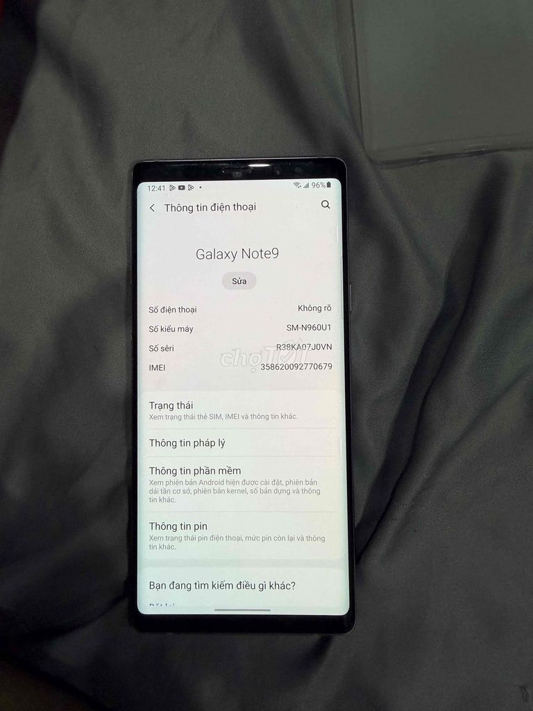 Samsung Note 9 Tím Đã thay pin. Mua bán Điện thoại tại Quận Tân Phú Tp Hồ Chí Minh được đăng bởi nguyễn hữu duy hình 1