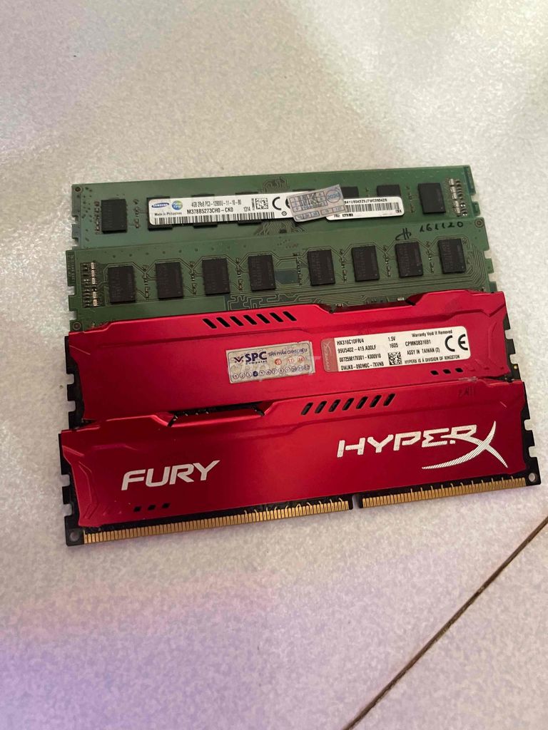 RAM HyperX DDR3 4GB 1600MHz Đỏ và ram sam sung. Mua bán Linh kiện (RAM, Card...) tại Thành phố Bà Rịa Bà Rịa - Vũng Tàu được đăng bởi Nhân hình 1