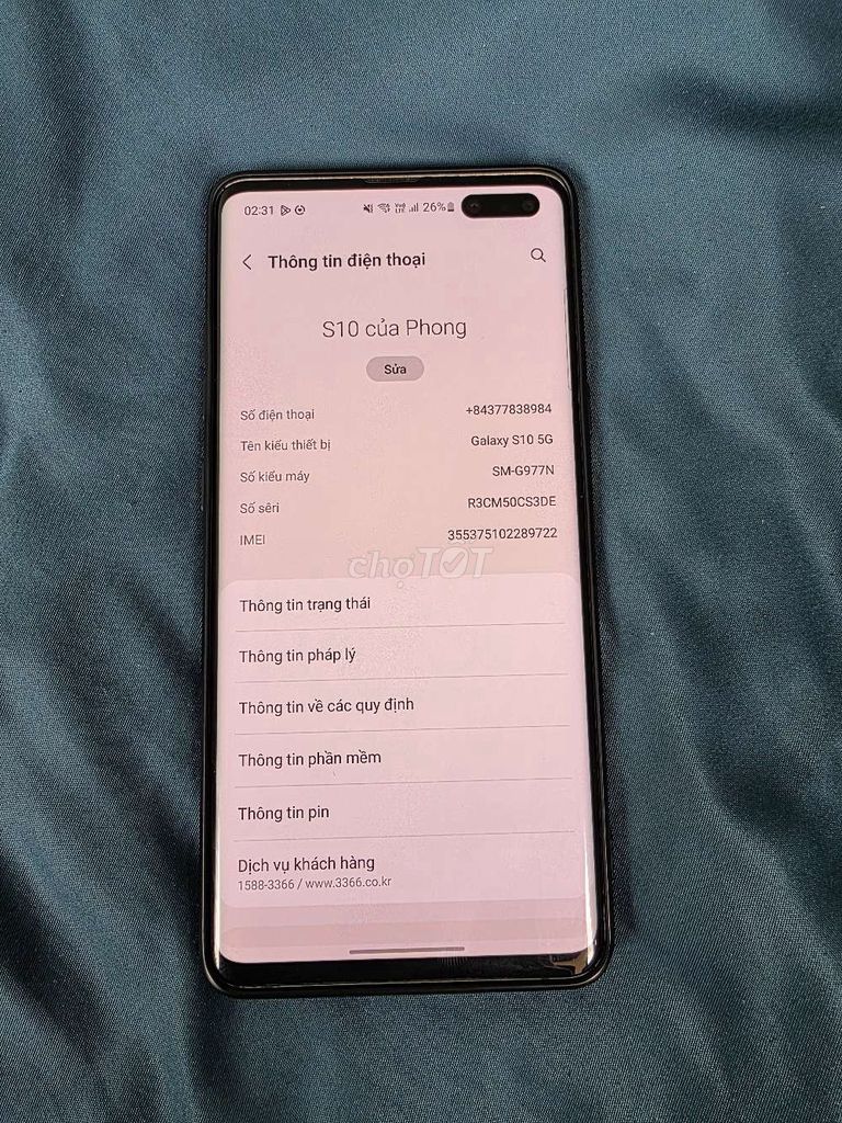 Samsung Galaxy S10 5G Đa sắc Lưng vỡ góc trên. Mua bán Điện thoại tại Quận Bình Thạnh Tp Hồ Chí Minh được đăng bởi Phong hình 1