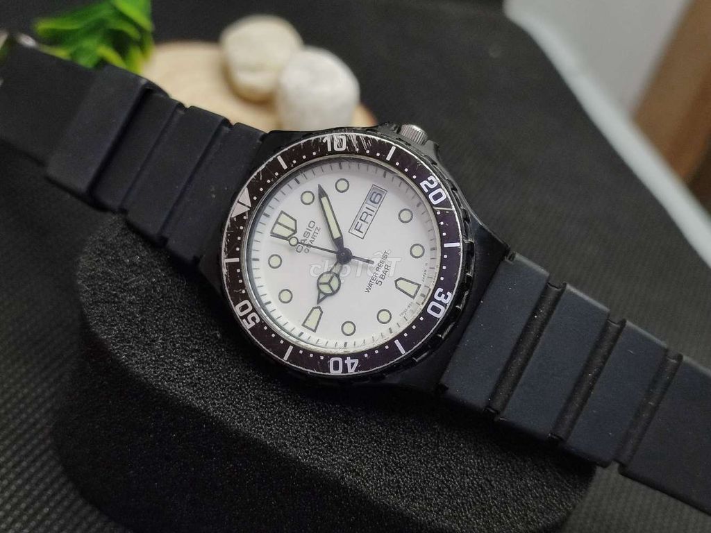Đồng hồ Casio dây cao su đen 36mm. Mua bán Đồng hồ tại Quận Cái Răng Cần Thơ được đăng bởi Maidosi hình 1