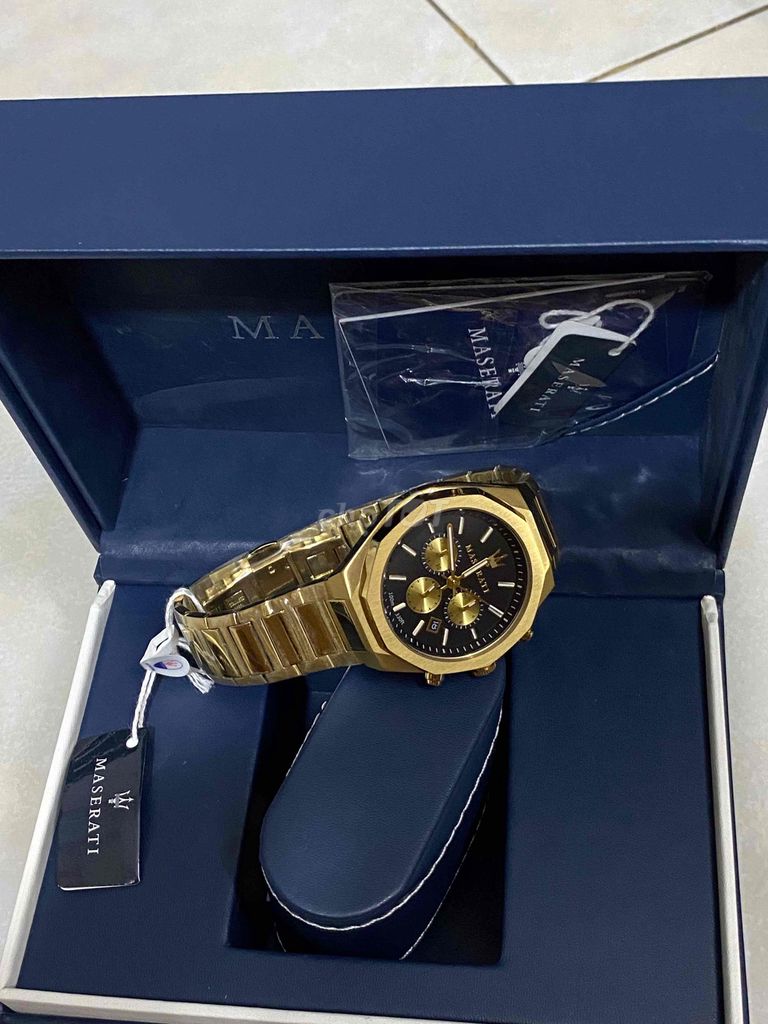 Đồng hồ Maserati Vàng Thép Không Gỉ Pin Nhật. Mua bán Đồng hồ tại Quận Tân Phú Tp Hồ Chí Minh được đăng bởi đồng hồ si tuyển  hình 1
