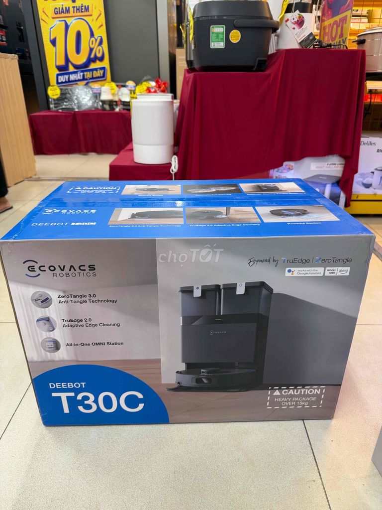 Robot hút bụi Ecovacs T30C Đen Thông minh. Mua bán Thiết bị vệ sinh, nhà tắm tại Thành phố Biên Hòa Đồng Nai được đăng bởi Hoàng Đức hình 1