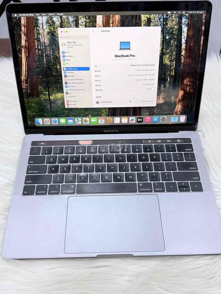 MacBook Pro 2019 i5 8GB/256GB Có toucbar zin all. Mua bán Laptop tại Quận 5 Tp Hồ Chí Minh được đăng bởi Phan Thế Phong  hình 1
