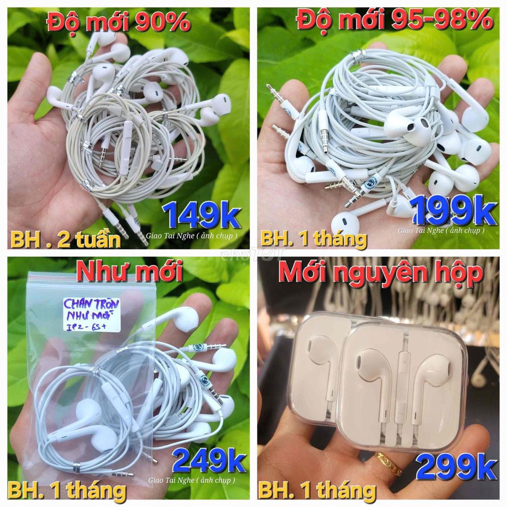 Tai nghe Apple có dây Trắng. Mua bán Tivi, Âm thanh tại Thành phố Thủ Đức Tp Hồ Chí Minh được đăng bởi Thành Trung hình 1