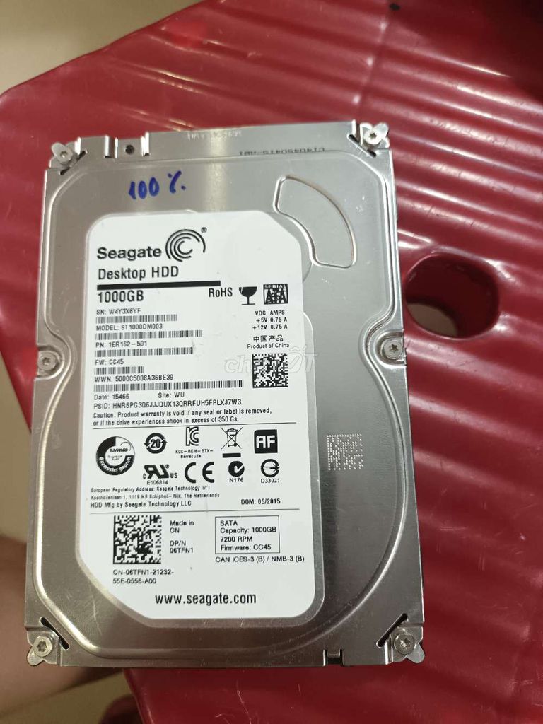 Ổ cứng HDD Seagate Desktop HDD 1TB good 100%. Mua bán Linh kiện (RAM, Card...) tại Quận Hải Châu Đà Nẵng được đăng bởi Anh Lý hình 1