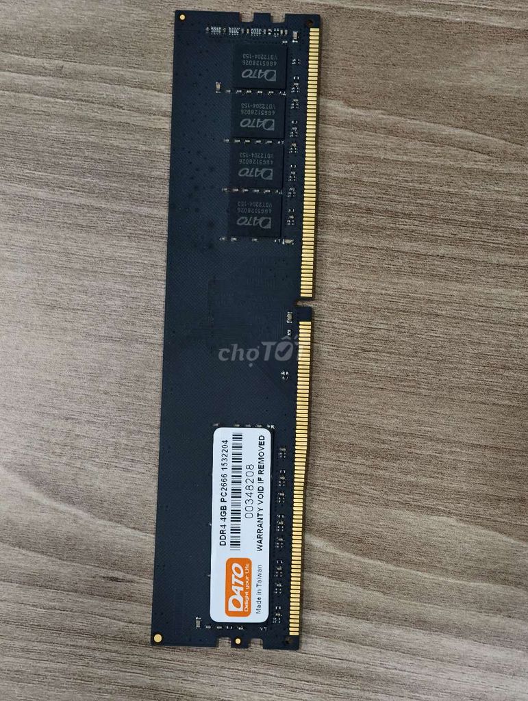 RAM Dato DDR4 4GB 2666MHz Đen. Mua bán Linh kiện (RAM, Card...) tại Thành phố Thái Bình Thái Bình được đăng bởi Độ Phạm hình 1