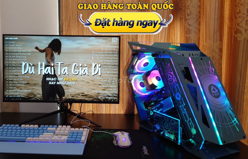 Sale bộ PC i7 đời mới đồ hoạ mượt, chiến game ngon