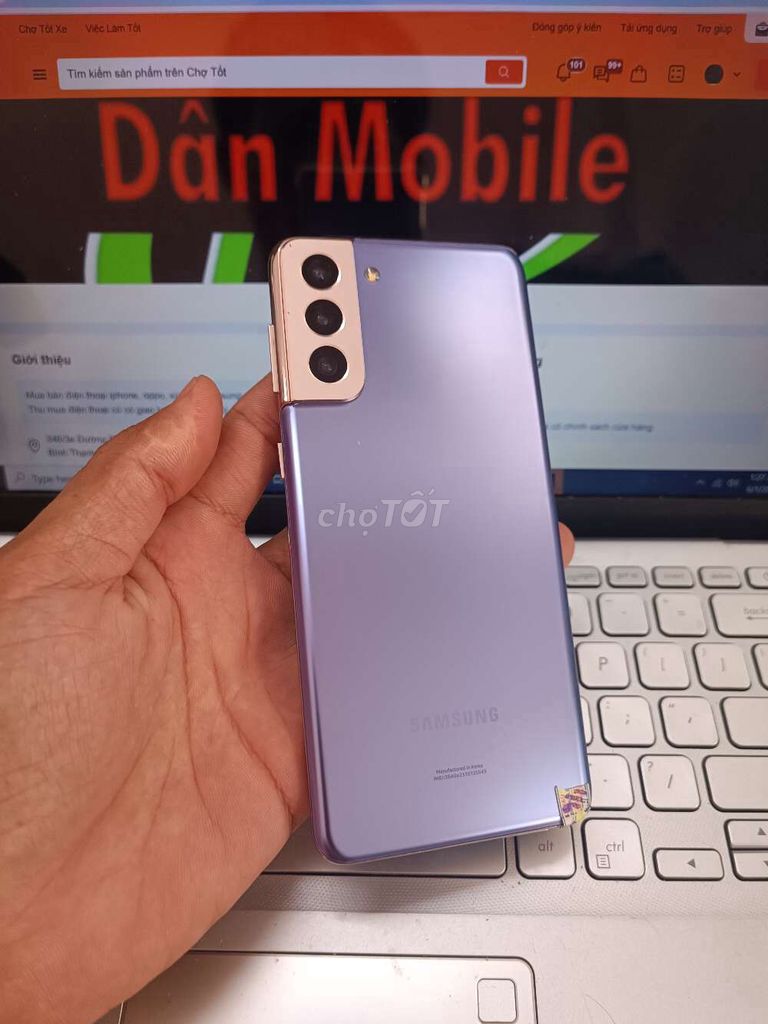 SAMSUNG S21 PLUS 5G 8GB.256GB 2 MÁY ĐẸP FULL CN. Mua bán Điện thoại tại Quận Bình Thạnh Tp Hồ Chí Minh được đăng bởi Dân Mobile hình 1