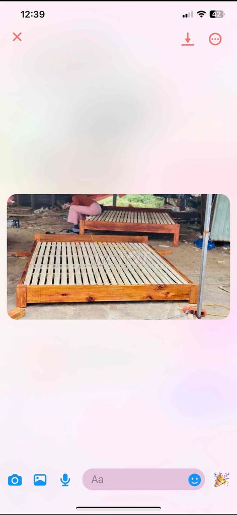 Thanh lý gường gỗ. Mua bán Giường, chăn ga gối nệm tại Quận Thanh Khê Đà Nẵng được đăng bởi Nguyen mai hình 1