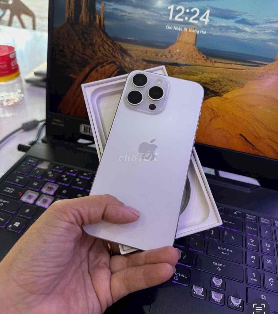 iphone15promax 256gb trắng vn/a pin100 zin áp suất. Mua bán Điện thoại tại Quận 3 Tp Hồ Chí Minh được đăng bởi Nam Á Mobile hình 1
