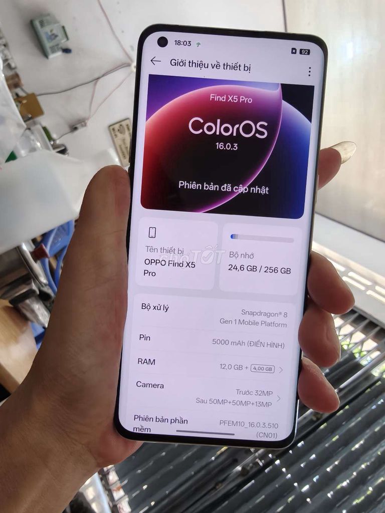 Oppo Find X5 Pro 12GB/256GB Trắng. Mua bán Điện thoại tại Thành phố Bến Tre Bến Tre được đăng bởi Từ Tuấn Bến Tre hình 1