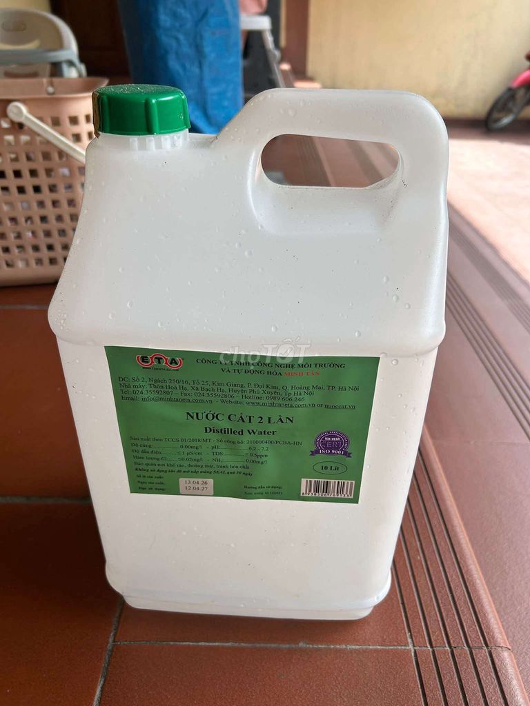 Nước cất Minh Tân 10 lít. Mua bán Đồ ăn, thực phẩm và các loại khác tại Quận Nam Từ Liêm Hà Nội được đăng bởi thjjvn hình 1