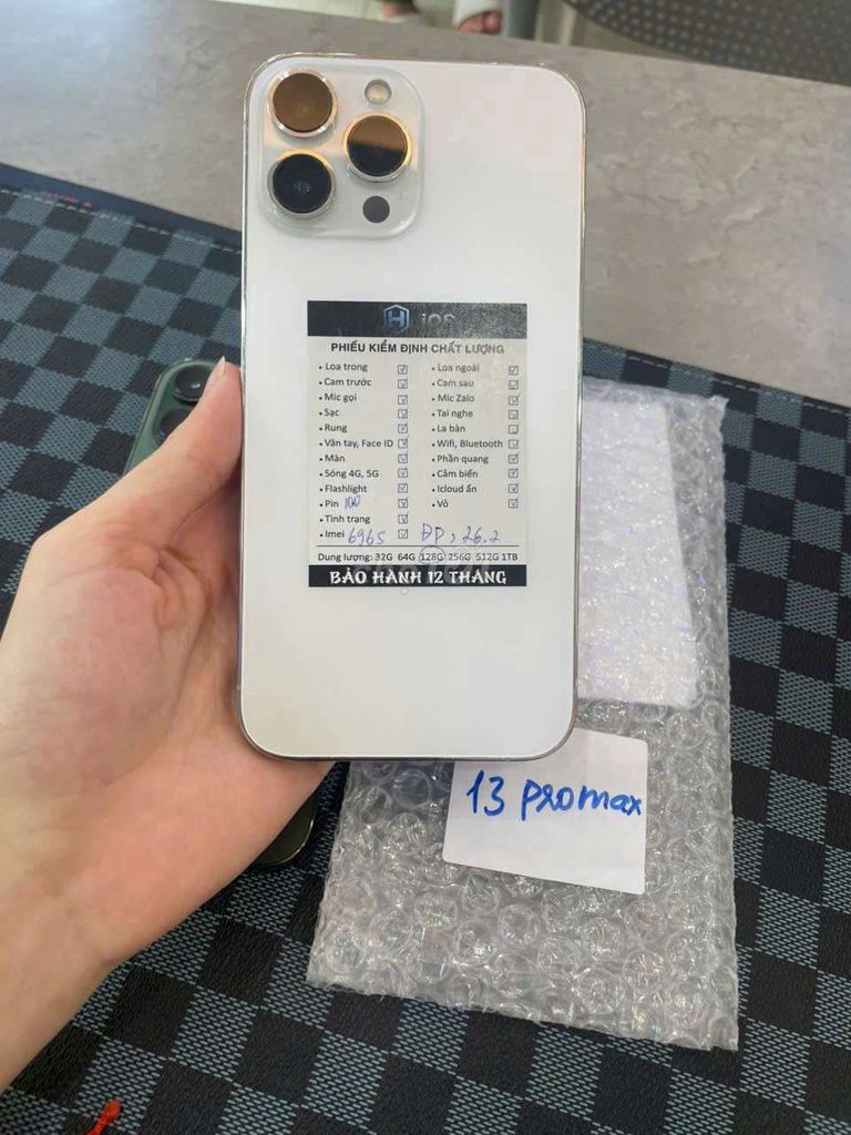 Apple iPhone 13 Pro Max 1TB Trắng, Xanh. Mua bán Điện thoại tại Quận Hai Bà Trưng Hà Nội được đăng bởi Kim Quý Nguyễn Thị hình 1
