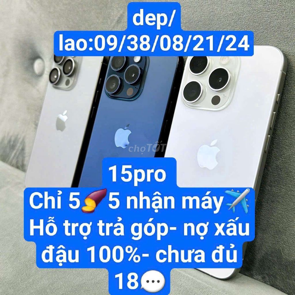 Apple iPhone 15 Pro Xanh Như mới. Mua bán Điện thoại tại Huyện Hóc Môn Tp Hồ Chí Minh được đăng bởi Nguyễn Trọng Bảo Phúc hình 1
