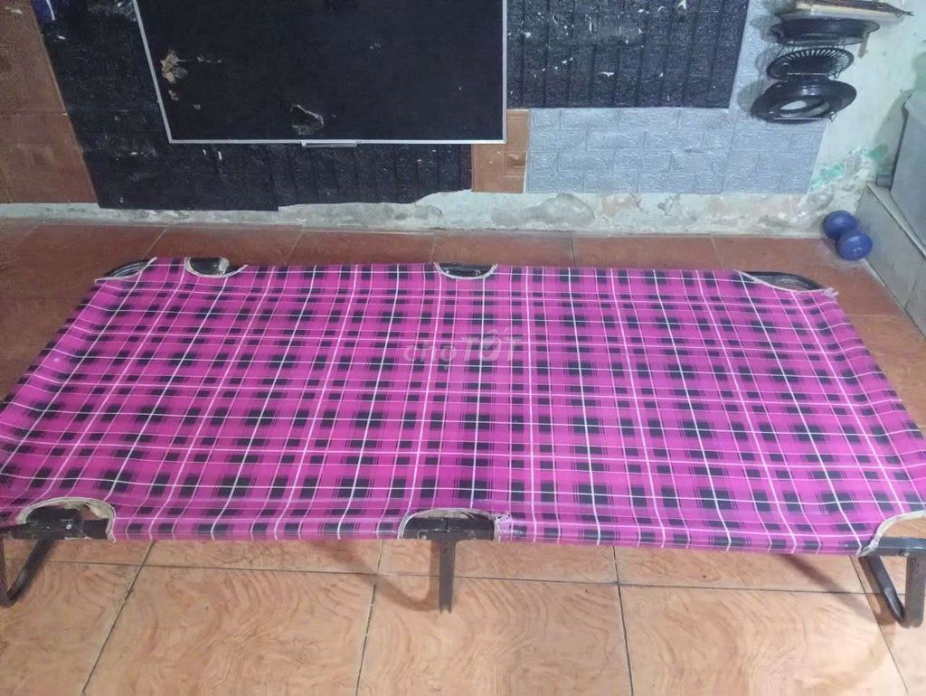 Giường xếp Vải Hồng ngang1m2xdai2met 250k. Mua bán Giường, chăn ga gối nệm tại Quận Tân Bình Tp Hồ Chí Minh được đăng bởi Nhanh hình 1