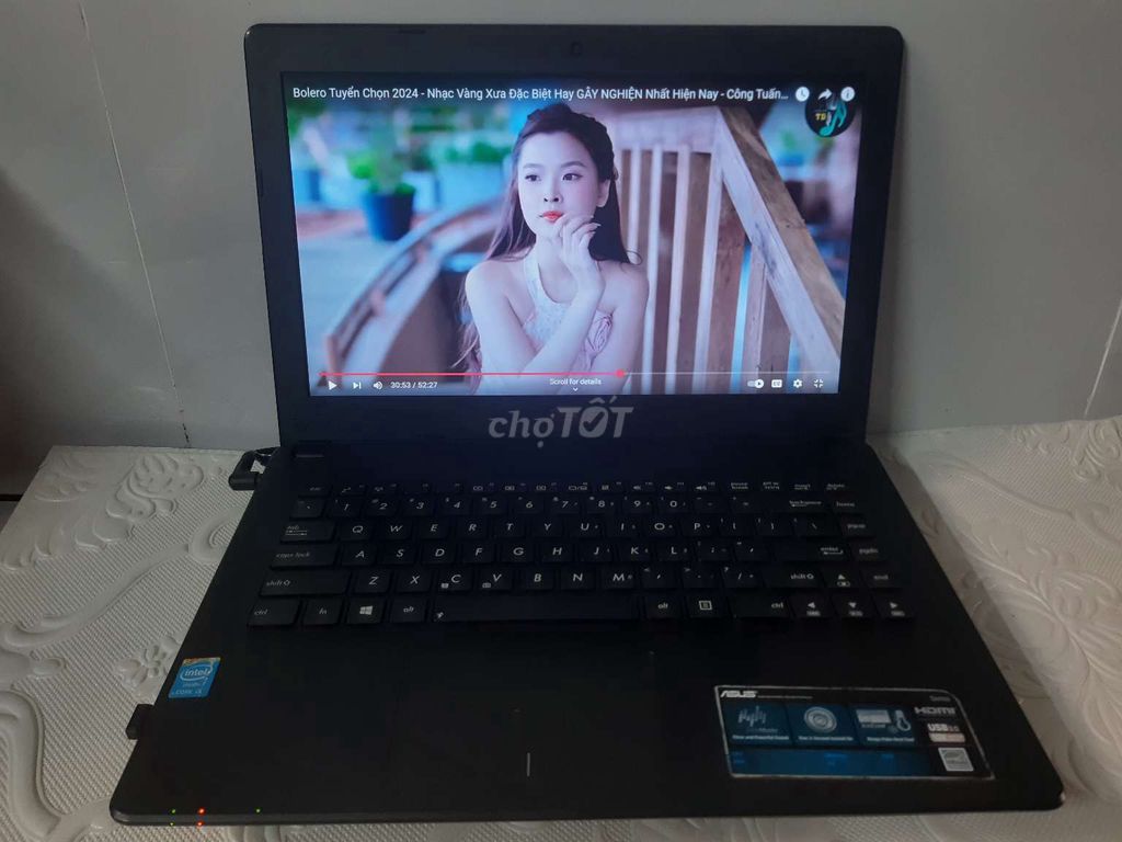 ASUS SIÊU MỎNG ĐẸP, RAM 8GB, SSD 120GB.