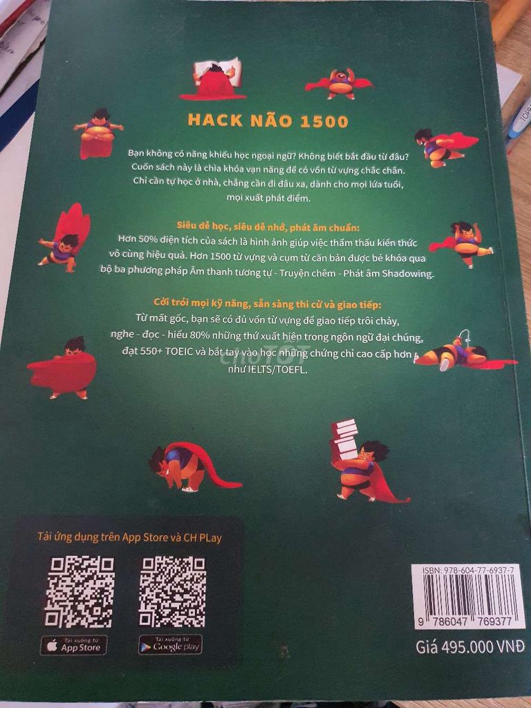 Sách từ vựng siêu dễ nhớ Tiếng Anh Hack não 1500