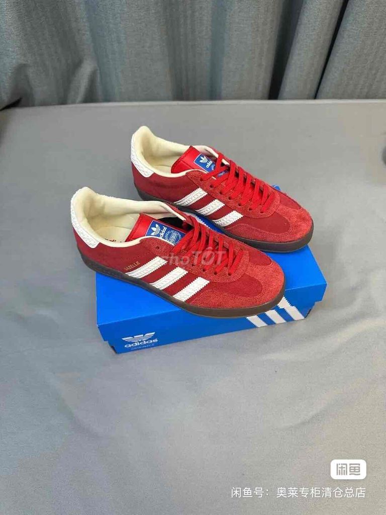 Giày thể thao Adidas Gazelle Hồng Da lộn. Mua bán Giày dép tại Thành phố Đồng Xoài Bình Phước được đăng bởi 笨蛋 hình 1