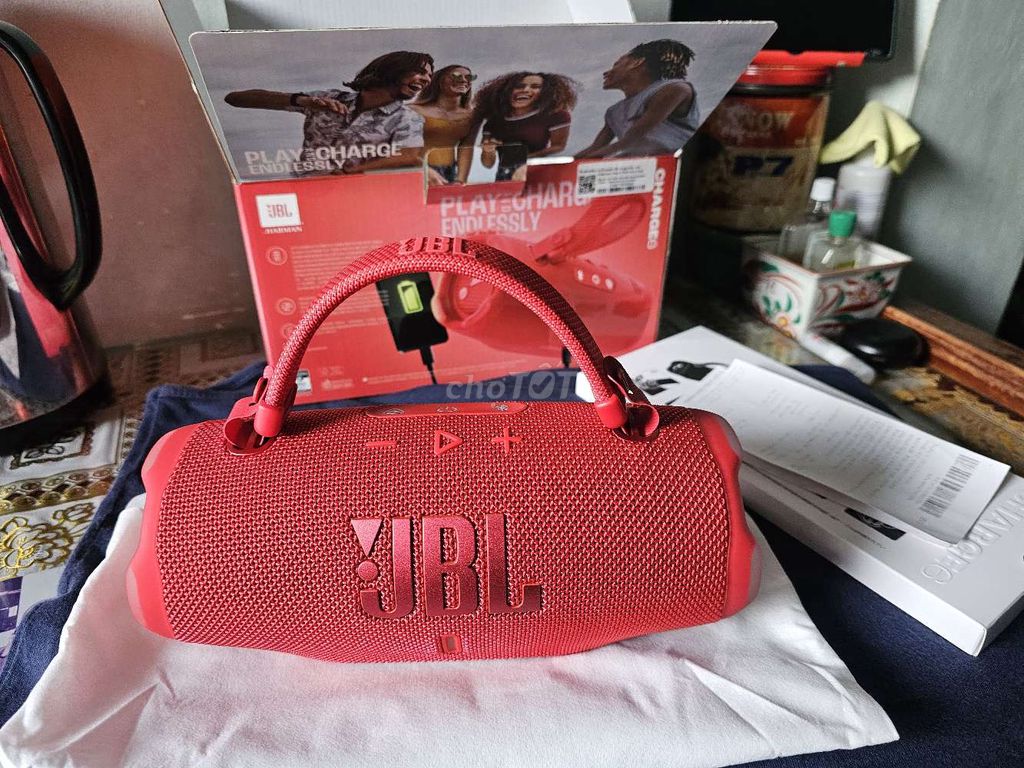 Loa Bluetooth JBL Charge 6 Đỏ Như mới. Mua bán Tivi, Âm thanh tại Quận Bình Tân Tp Hồ Chí Minh được đăng bởi Cadaibach hình 1