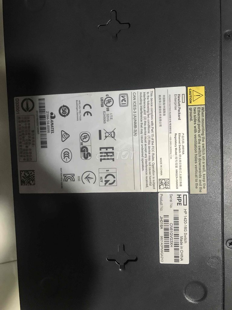 Switch mạng HP HPE - 16G ( 16 Ports Gigabit ). Mua bán Phụ kiện (Màn hình, Chuột...) tại Quận 7 Tp Hồ Chí Minh được đăng bởi Son hình 1