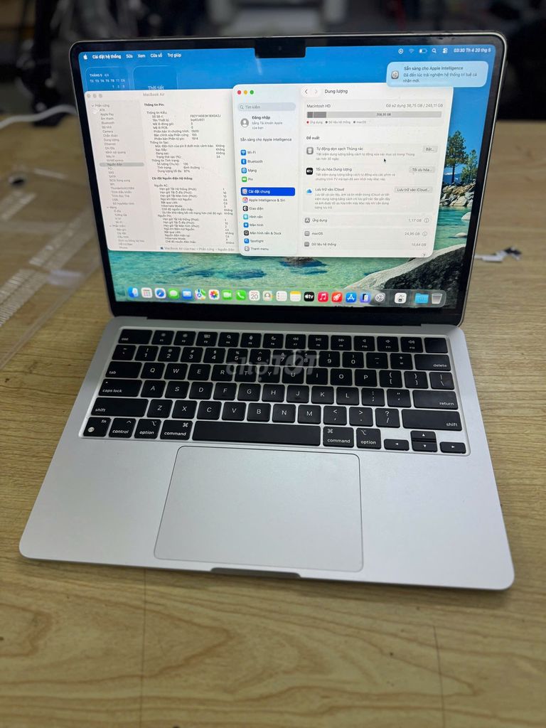 Apple MacBook Air M2 8GB/256GB Bạc. Mua bán Laptop tại Quận Đống Đa Hà Nội được đăng bởi thắng mobile mua bán điện thoại hình 1