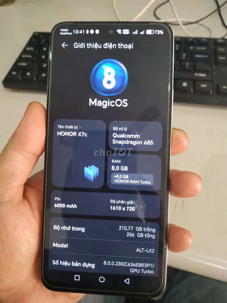 Honor X7c 256GB Trắng. Mua bán Điện thoại tại Thị xã Từ Sơn Bắc Ninh được đăng bởi Dương Văn an hình 1