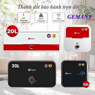 Bình nóng lạnh Gemany CORES 15L 20L 30L. Mua bán Thiết bị vệ sinh, nhà tắm tại Quận Ba Đình Hà Nội được đăng bởi ĐIỆN MÁY ANH ĐỨC