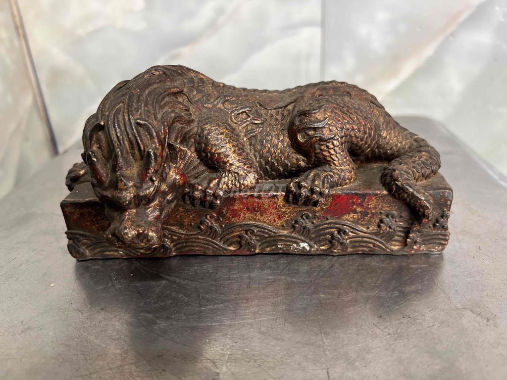 Tượng phong thủy Đồng Ngang 17cm. Mua bán Đồ sưu tầm, đồ cổ tại Quận Phú Nhuận Tp Hồ Chí Minh được đăng bởi Khanh ly hình 1