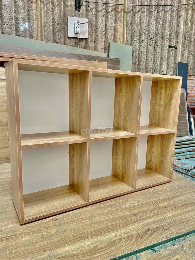 Kệ sách 6 ô vân gỗ 90x24x60cm. Mua bán Tủ, kệ gia đình tại Quận Bình Tân Tp Hồ Chí Minh được đăng bởi TUẤN hình 1